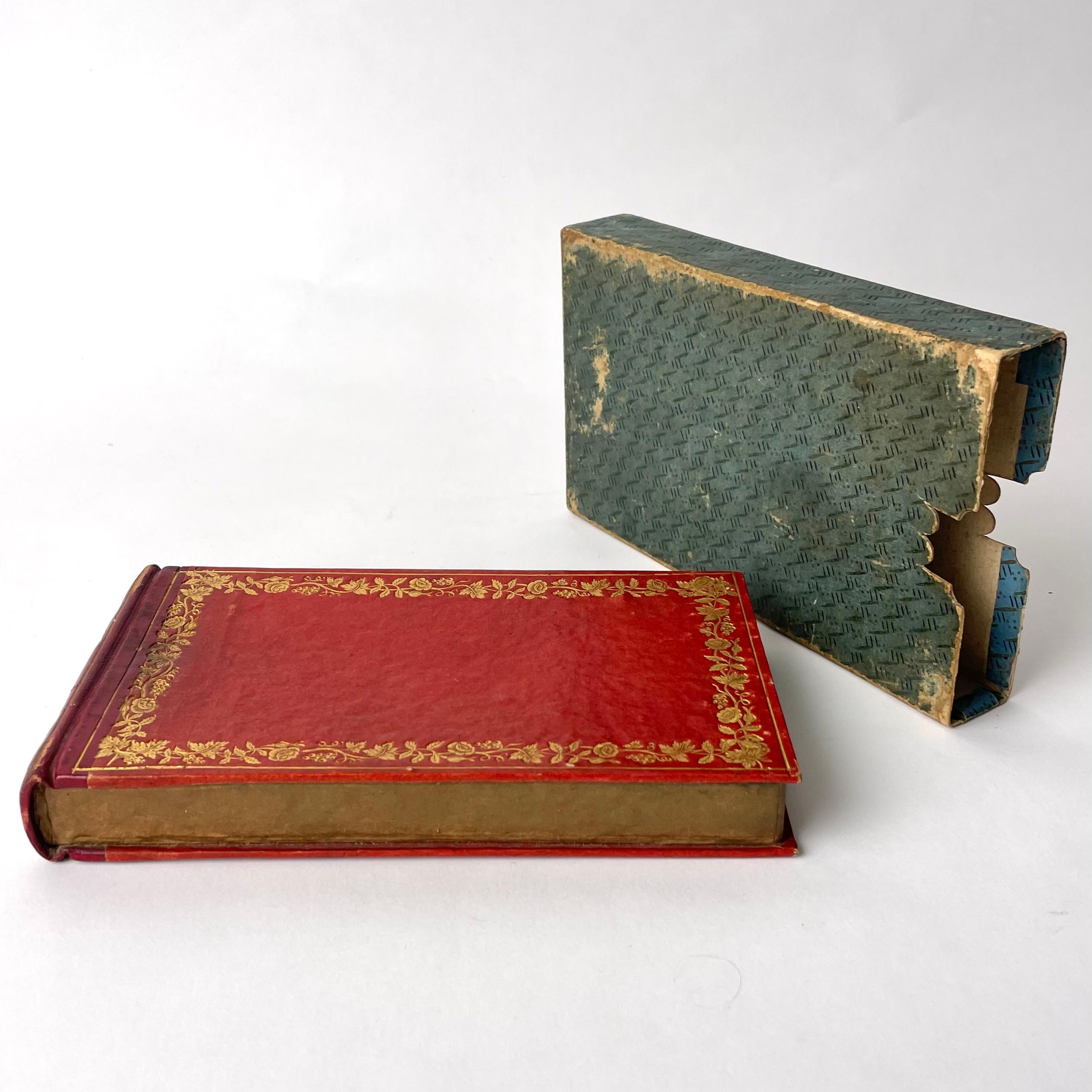 Swedish Love letter pocket in the shape of a book from the Empire period 1820s For Sale 7