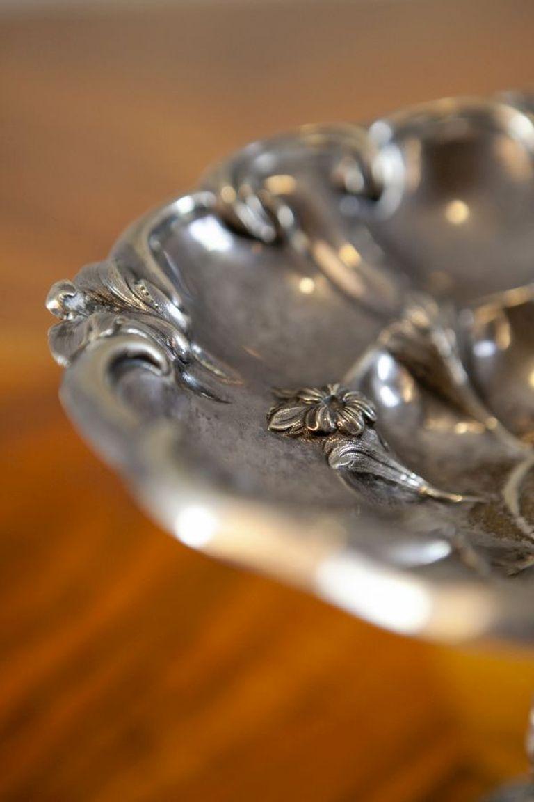 Epergne de plata de fabricación sueca Circa 1852 en Bueno estado para la venta en Opole, PL