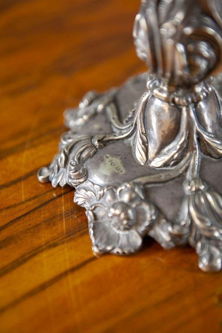 Epergne de plata de fabricación sueca Circa 1852 en venta 2