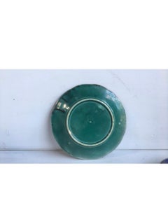 Swedish Majolica Strawberry Plate Gustavsberg, circa 1890