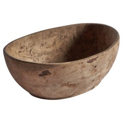 Antique Swedish Maker, Bowl, Wood, 19th Century