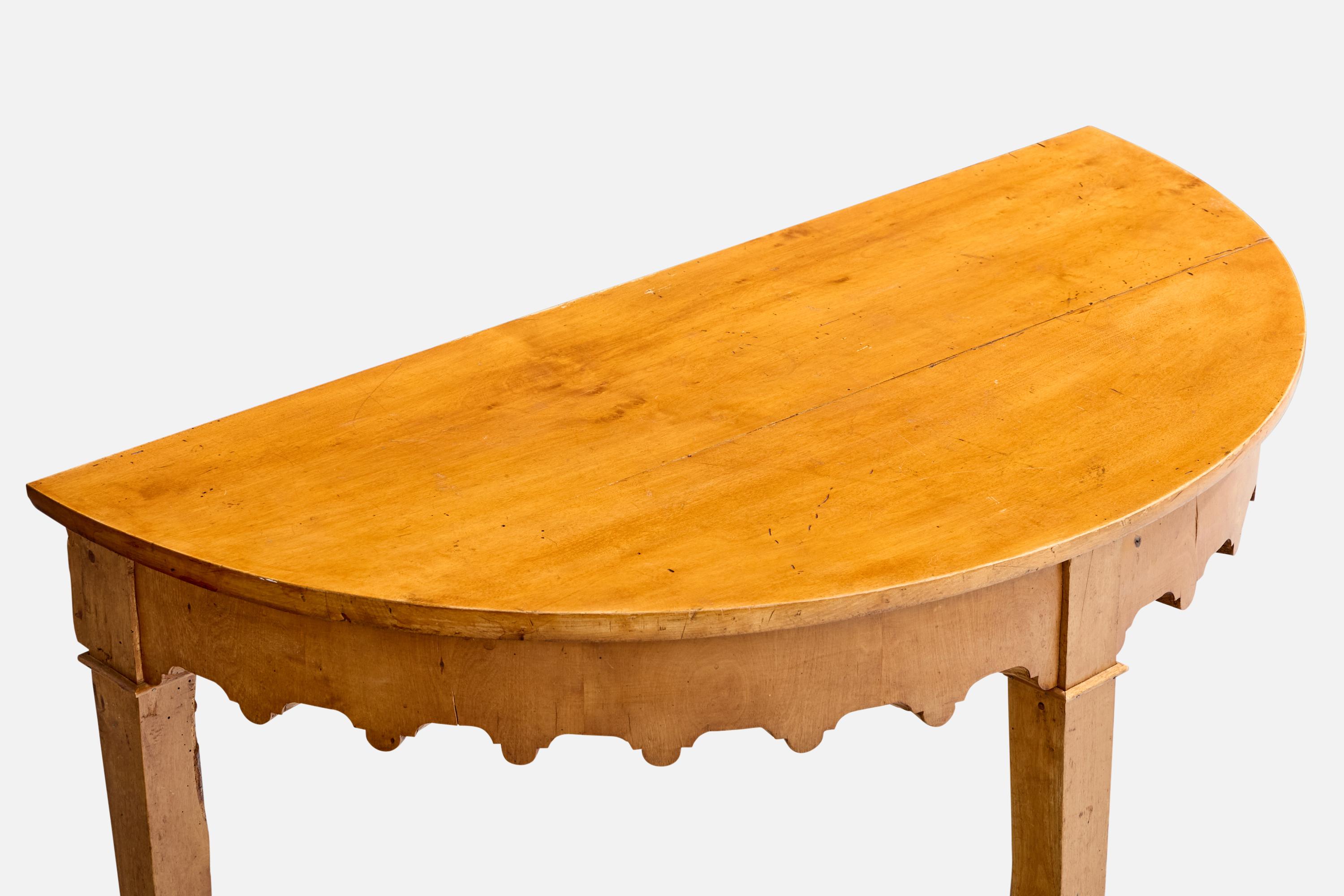 Swedish Maker, Console Tables, Birch, Sweden, 19th Century For Sale 7