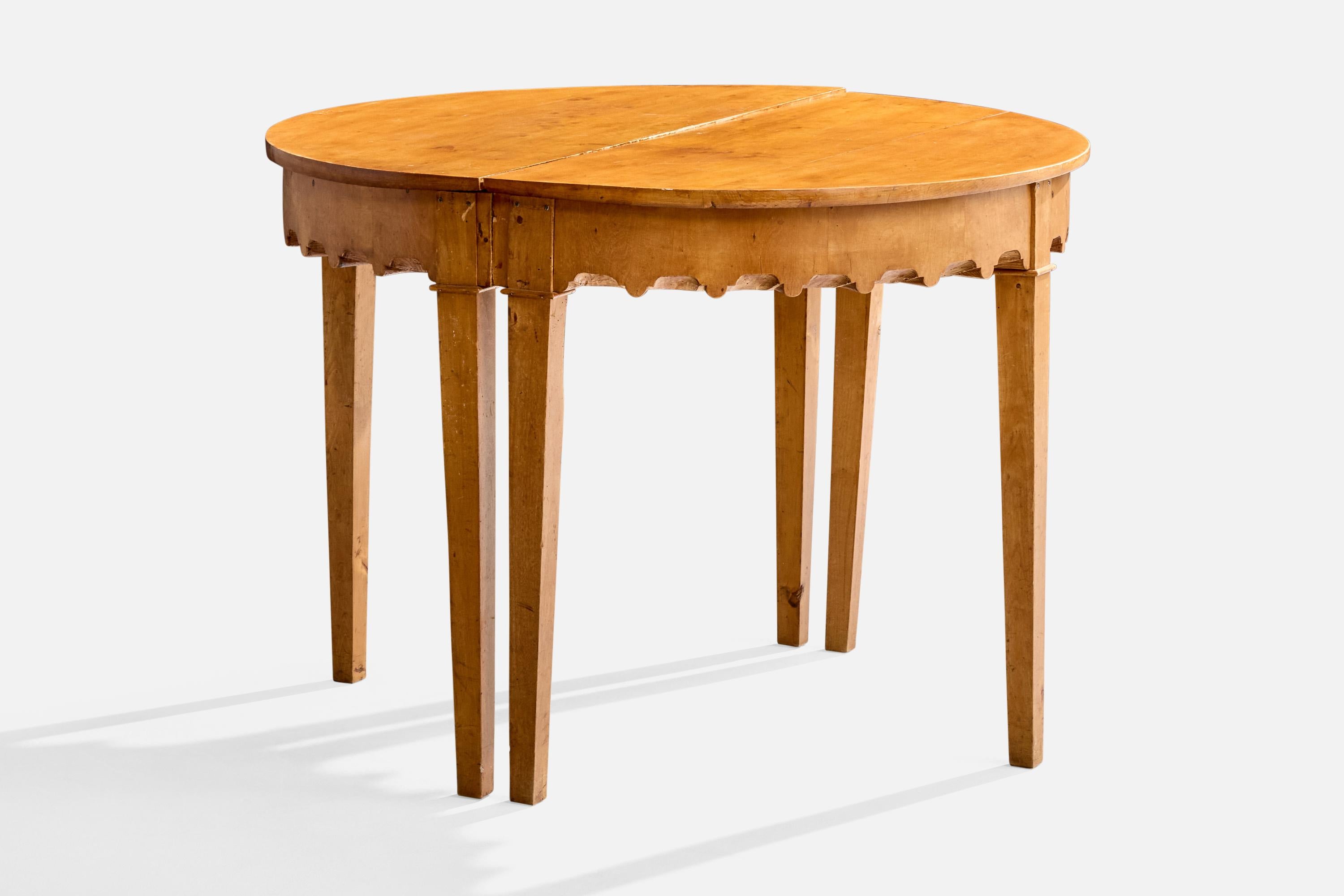 Swedish Maker, Console Tables, Birch, Sweden, 19th Century For Sale 1