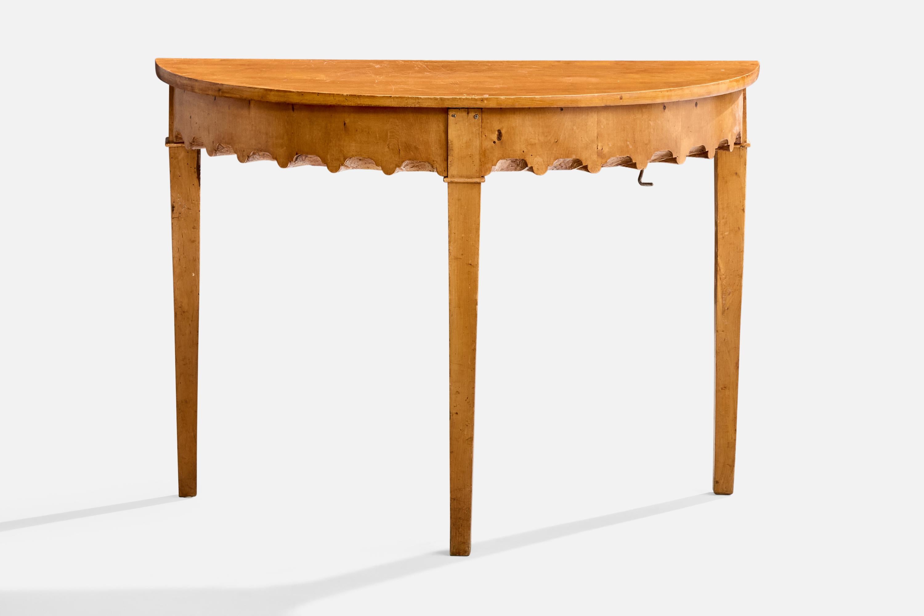 Swedish Maker, Console Tables, Birch, Sweden, 19th Century For Sale 2