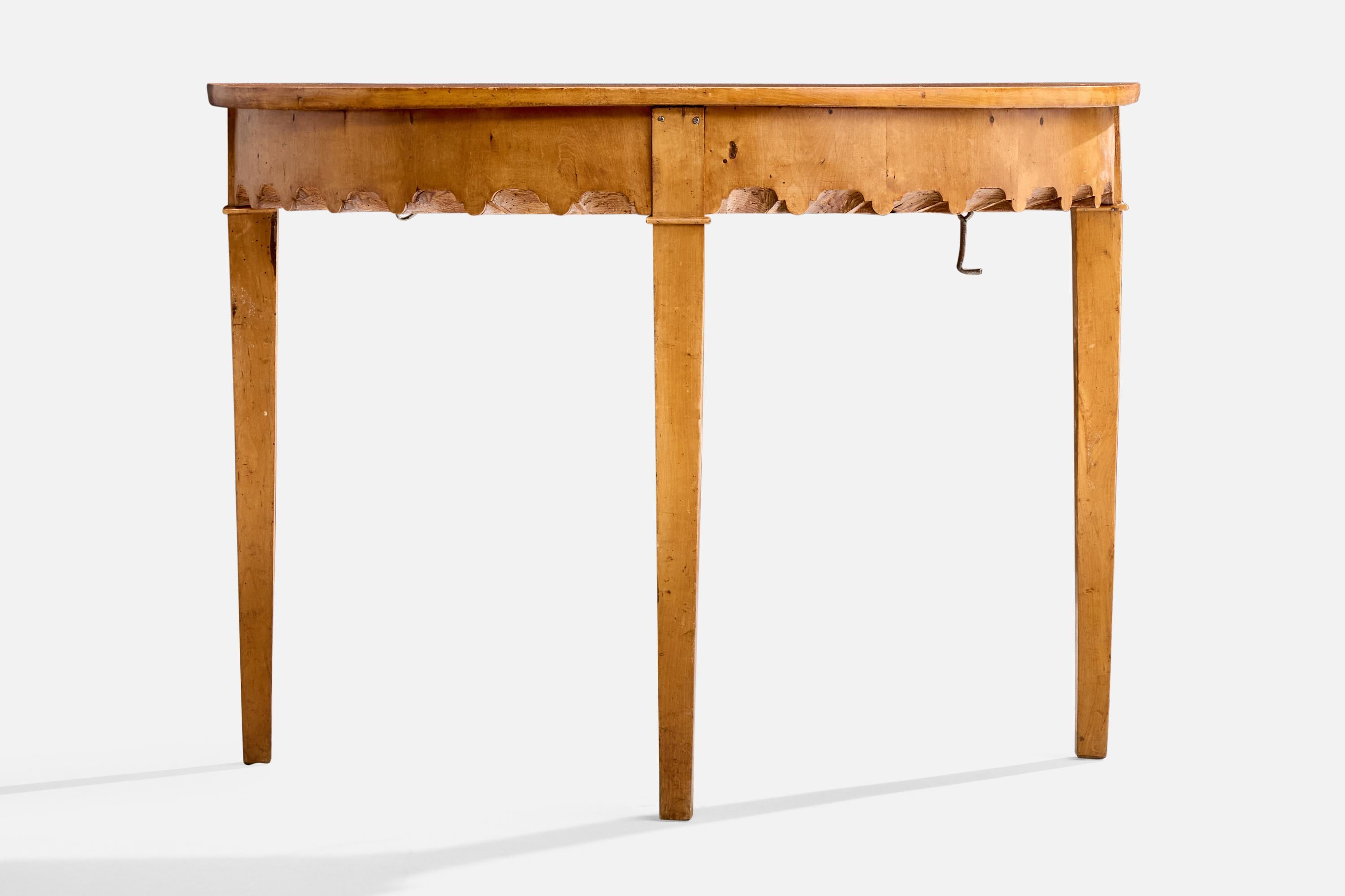 Swedish Maker, Console Tables, Birch, Sweden, 19th Century For Sale 3