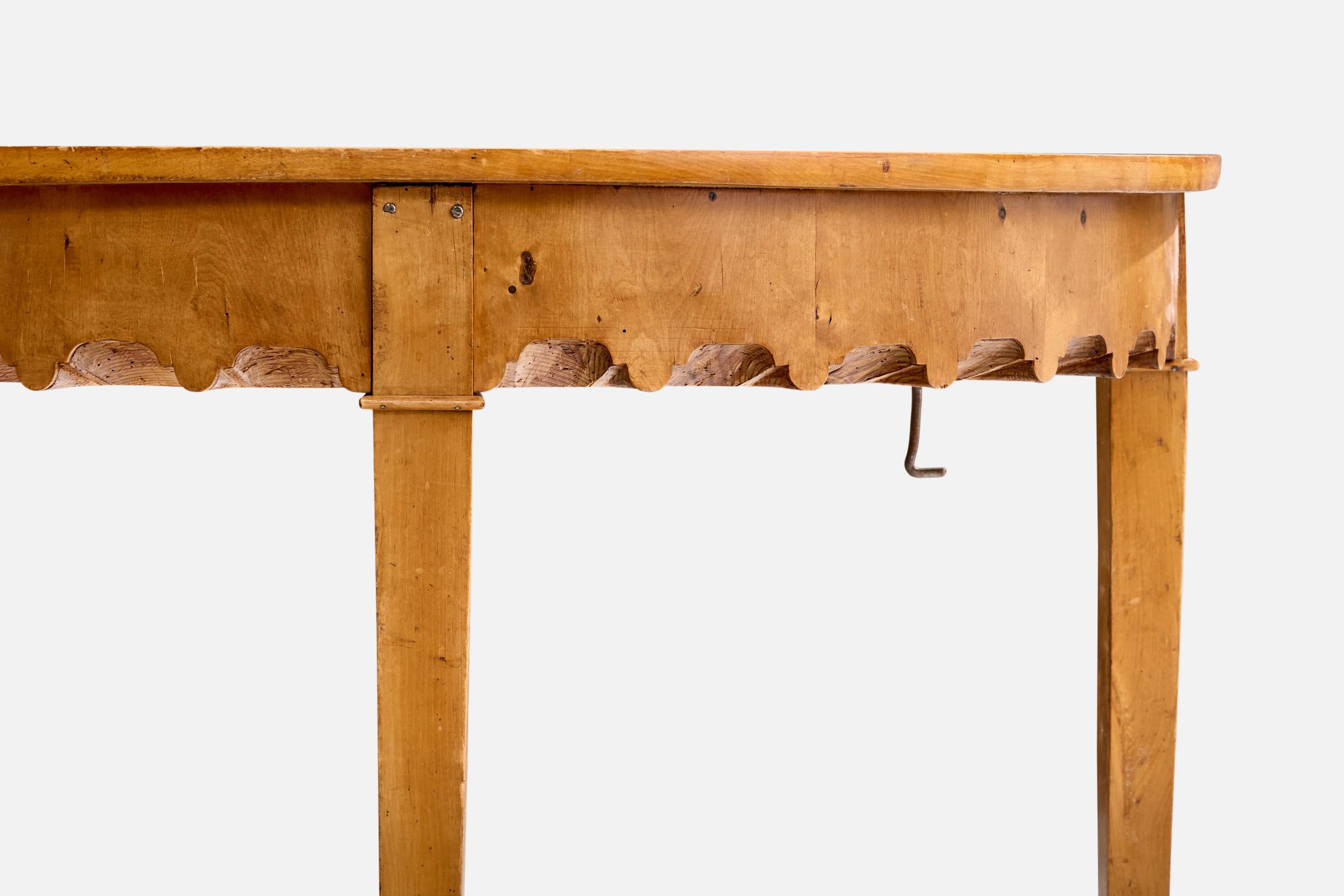 Swedish Maker, Console Tables, Birch, Sweden, 19th Century For Sale 4