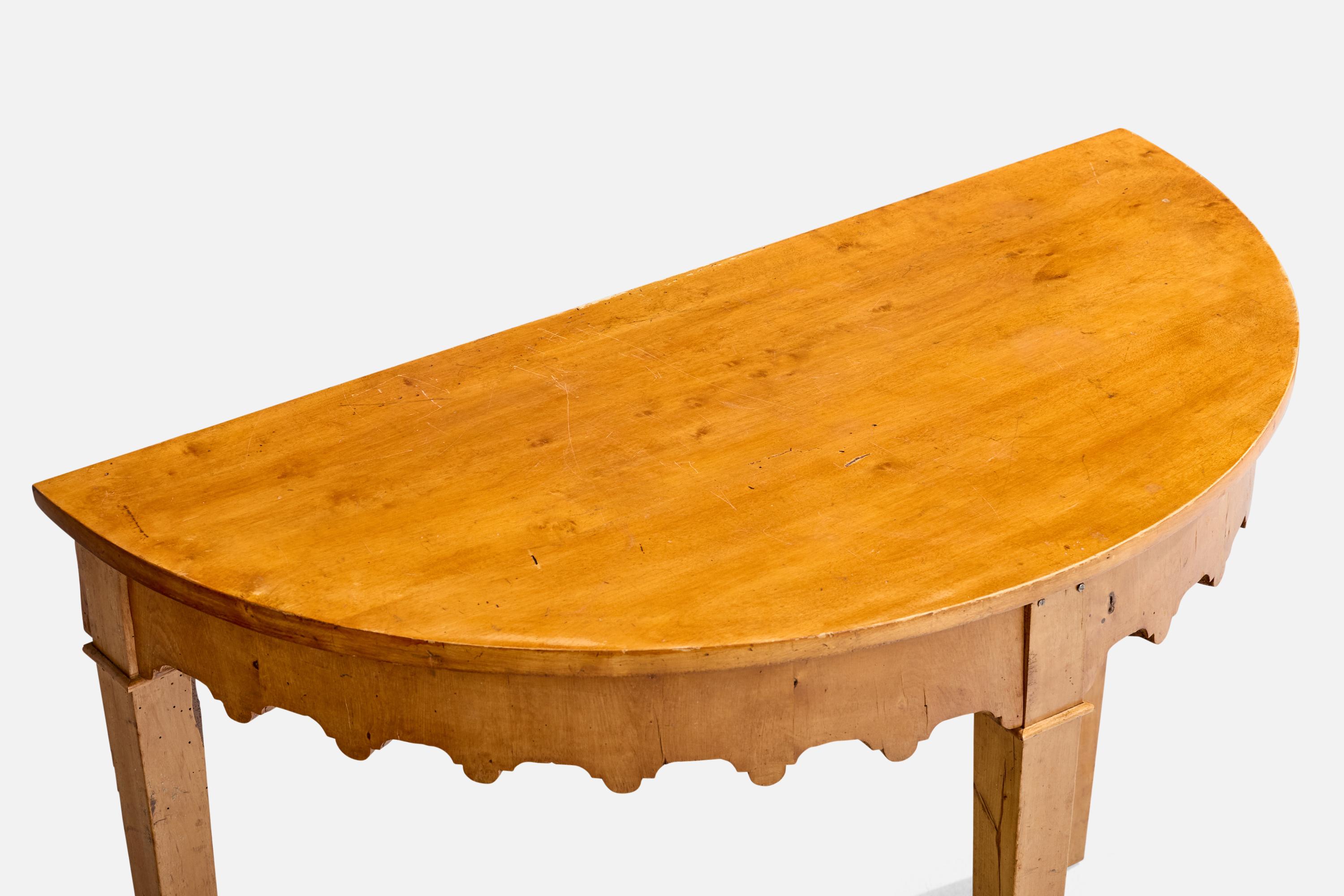Swedish Maker, Console Tables, Birch, Sweden, 19th Century For Sale 6