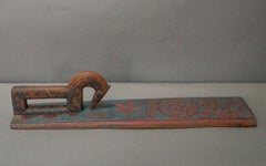 Swedish Mangle Board in Original Blue Paint