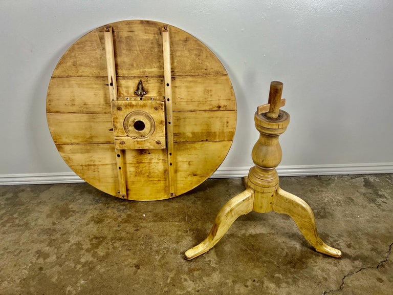 Swedish Maple Tripod Center/Side Table For Sale at 1stDibs
