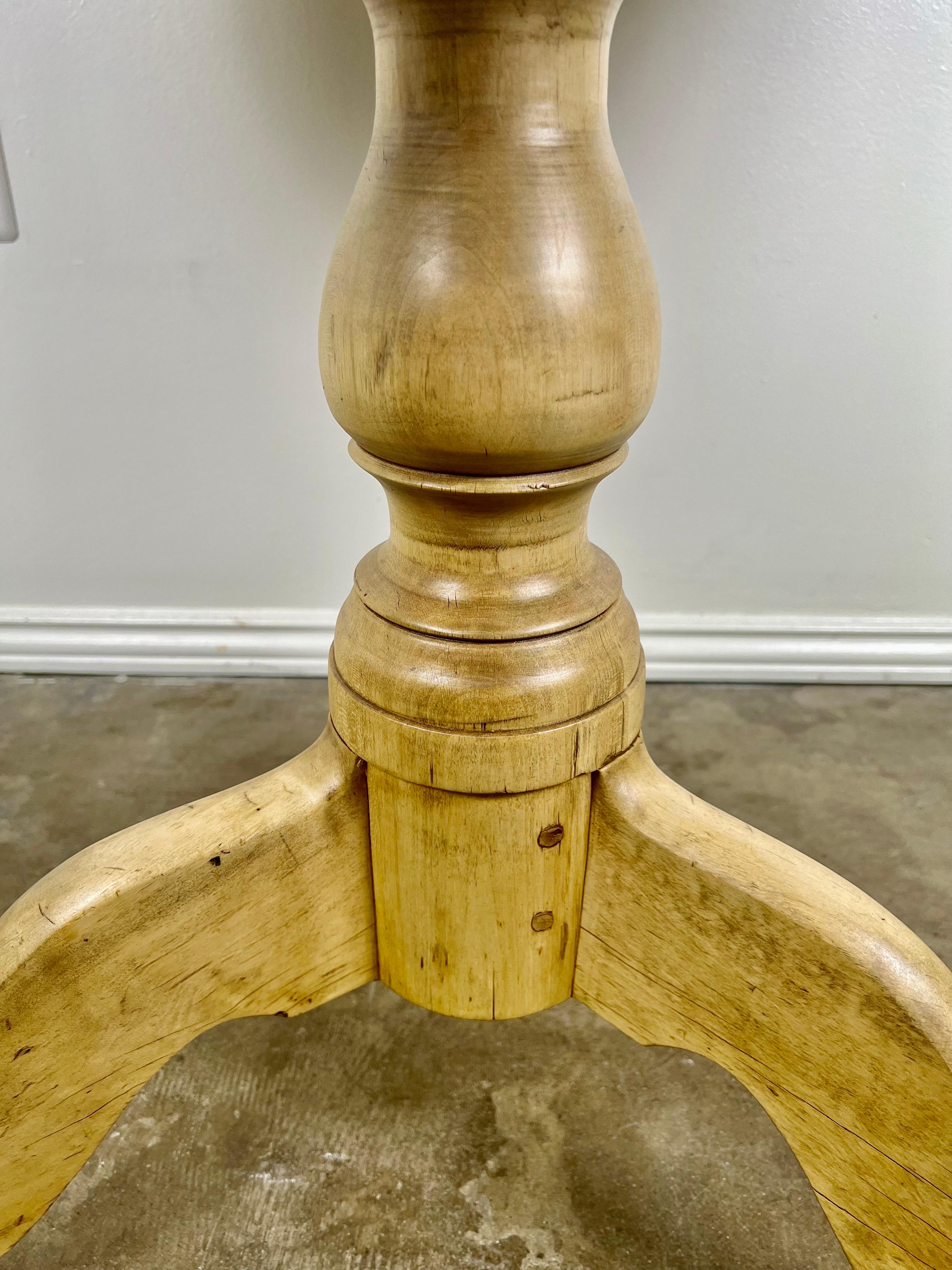 Swedish Maple Tripod Center/Side Table For Sale 2