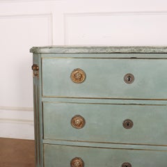 Swedish Marble Topped Commode
