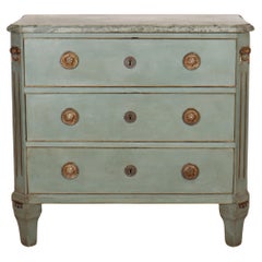 Swedish Marble Topped Commode