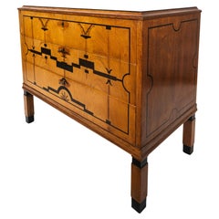 Vintage Swedish Marquetry Chest