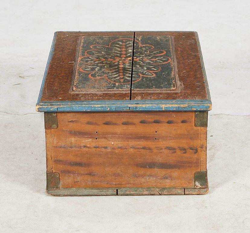 Caja de matrimonio sueca Pintado a mano en venta
