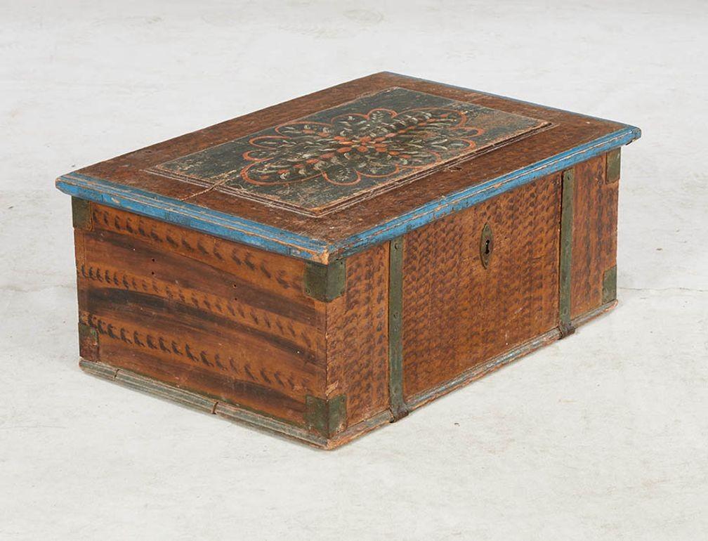 Caja de matrimonio sueca siglo XIX en venta