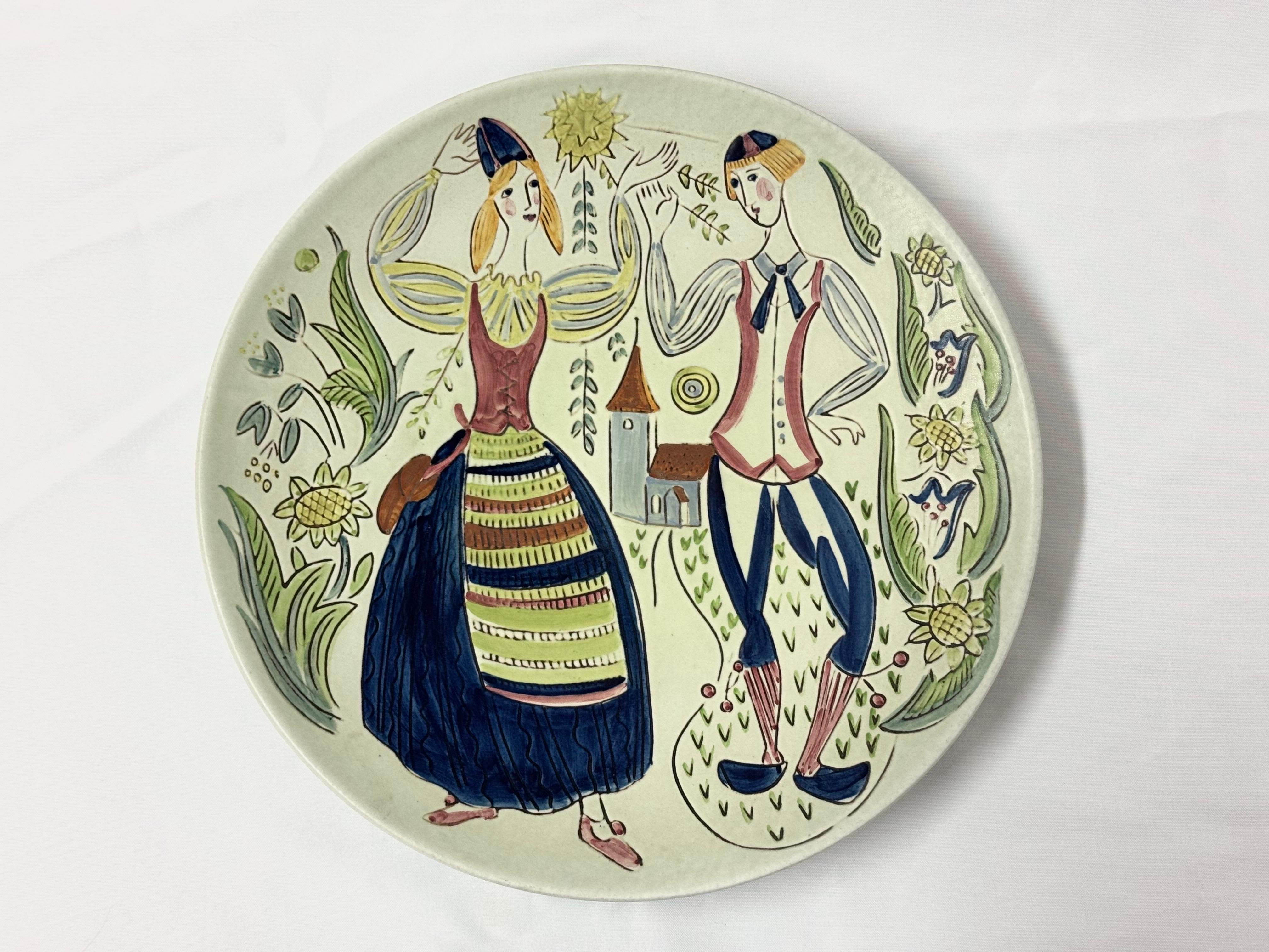 Swedish MCM Wall Charger by Carl Harry Stalhane for Rorstrand For Sale 2