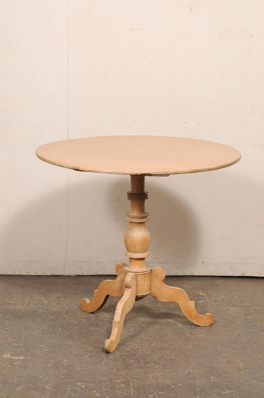 Swedish Mid 19th C. Round Tilt-Top Occasional Table, Approx. 2.75 Ft Diameter For Sale 5
