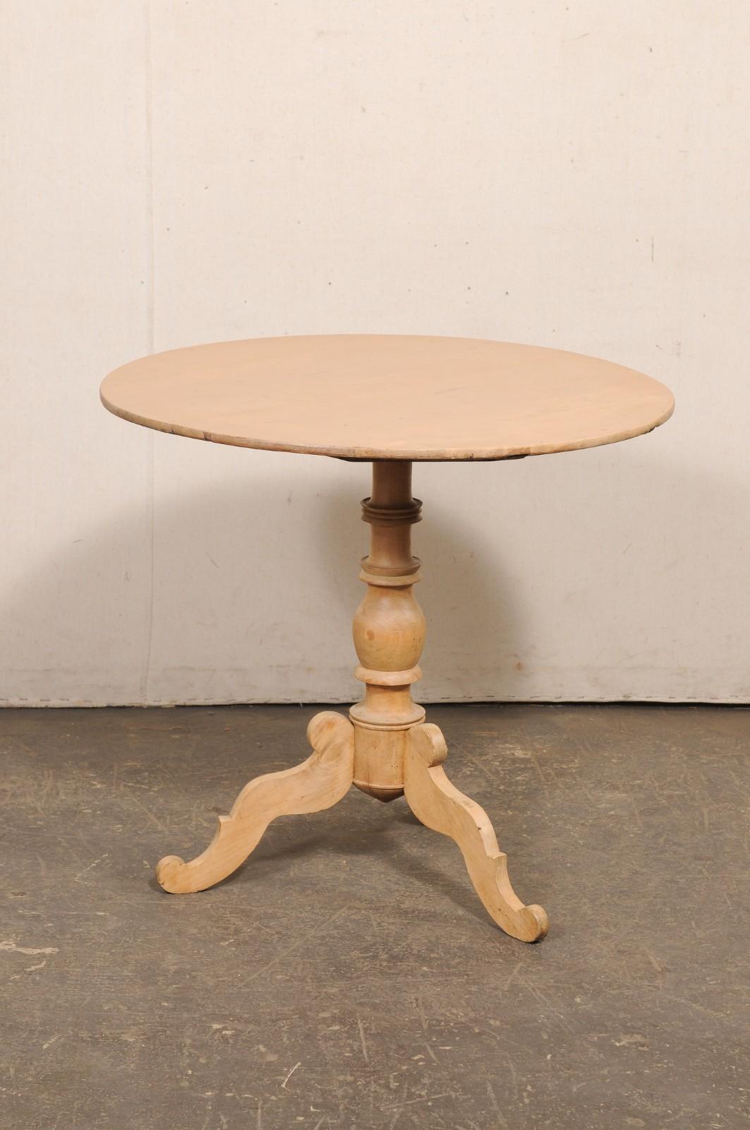 Swedish Mid 19th C. Round Tilt-Top Occasional Table, Approx. 2.75 Ft Diameter For Sale 6