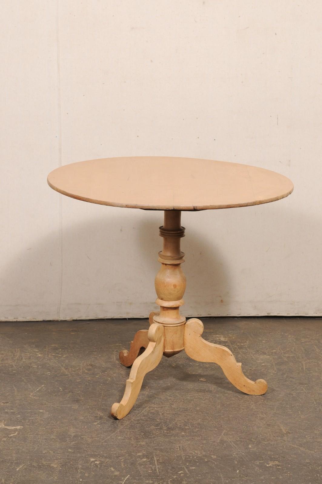 Swedish Mid 19th C. Round Tilt-Top Occasional Table, Approx. 2.75 Ft Diameter For Sale 7
