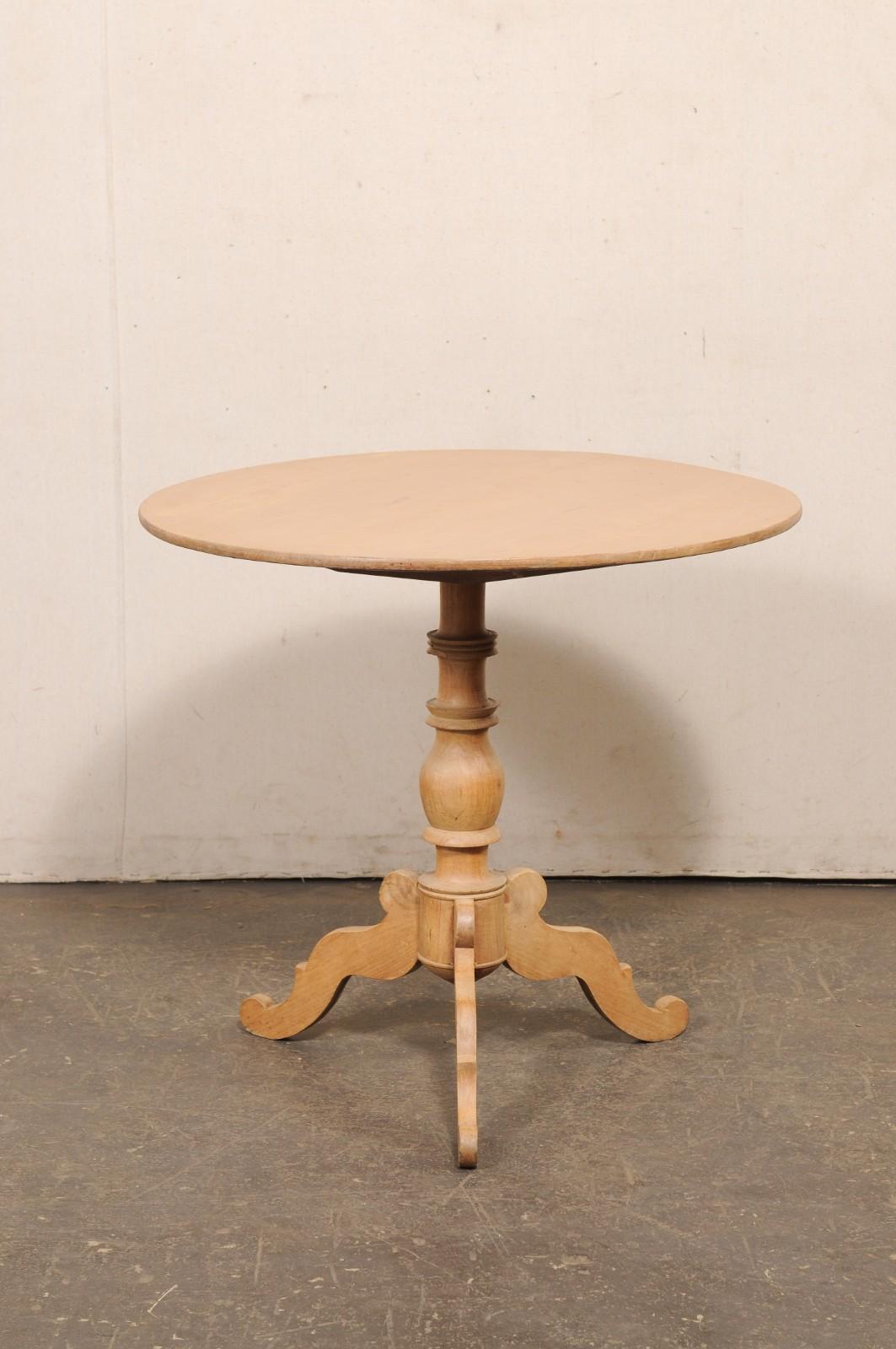 Swedish Mid 19th C. Round Tilt-Top Occasional Table, Approx. 2.75 Ft Diameter For Sale 9
