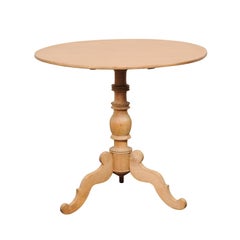 Swedish Mid 19th C. Round Tilt-Top Occasional Table, Approx. 2.75 Ft Diameter