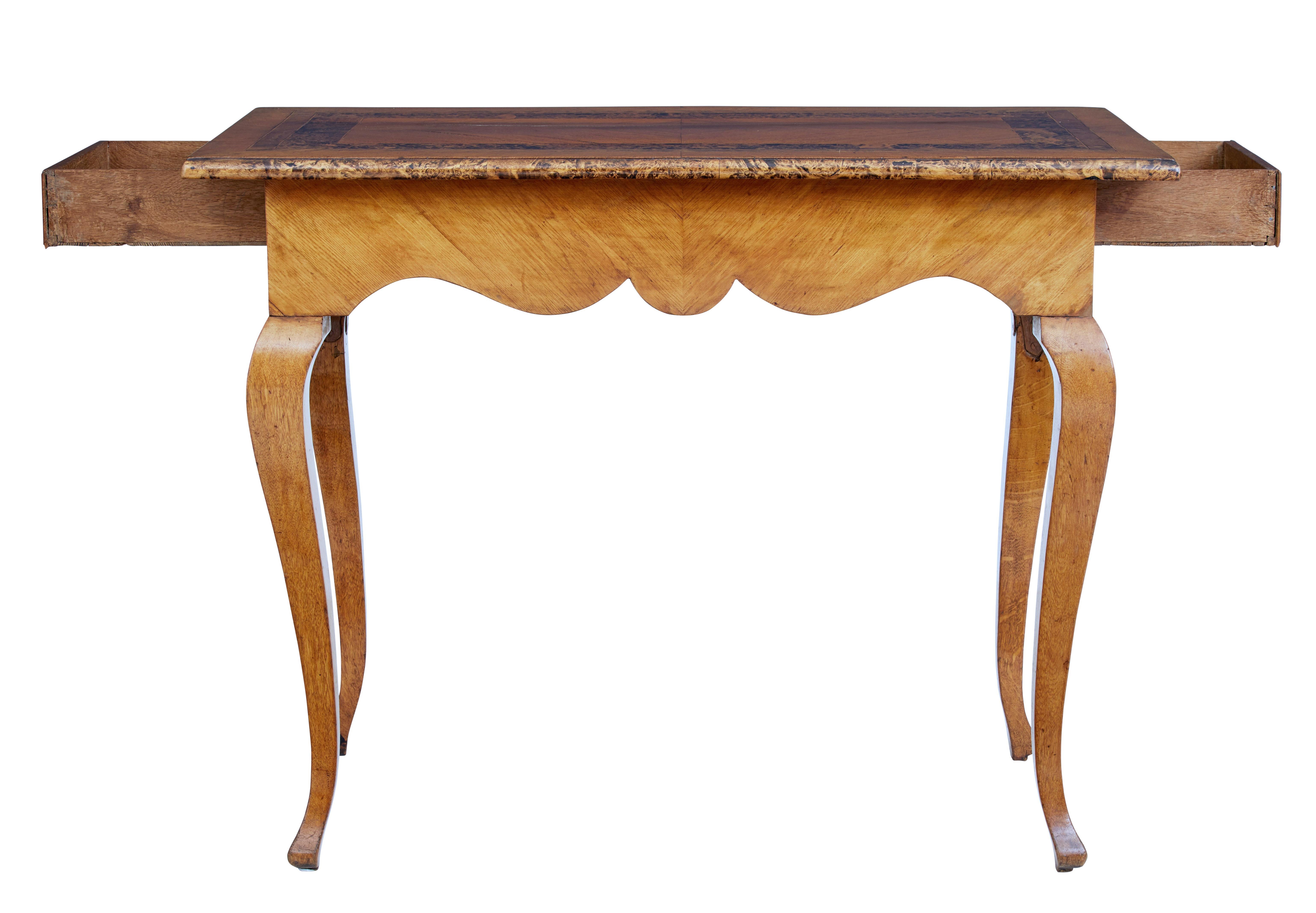 Victorian Swedish Mid 19th Century Alder Root Occasional Table