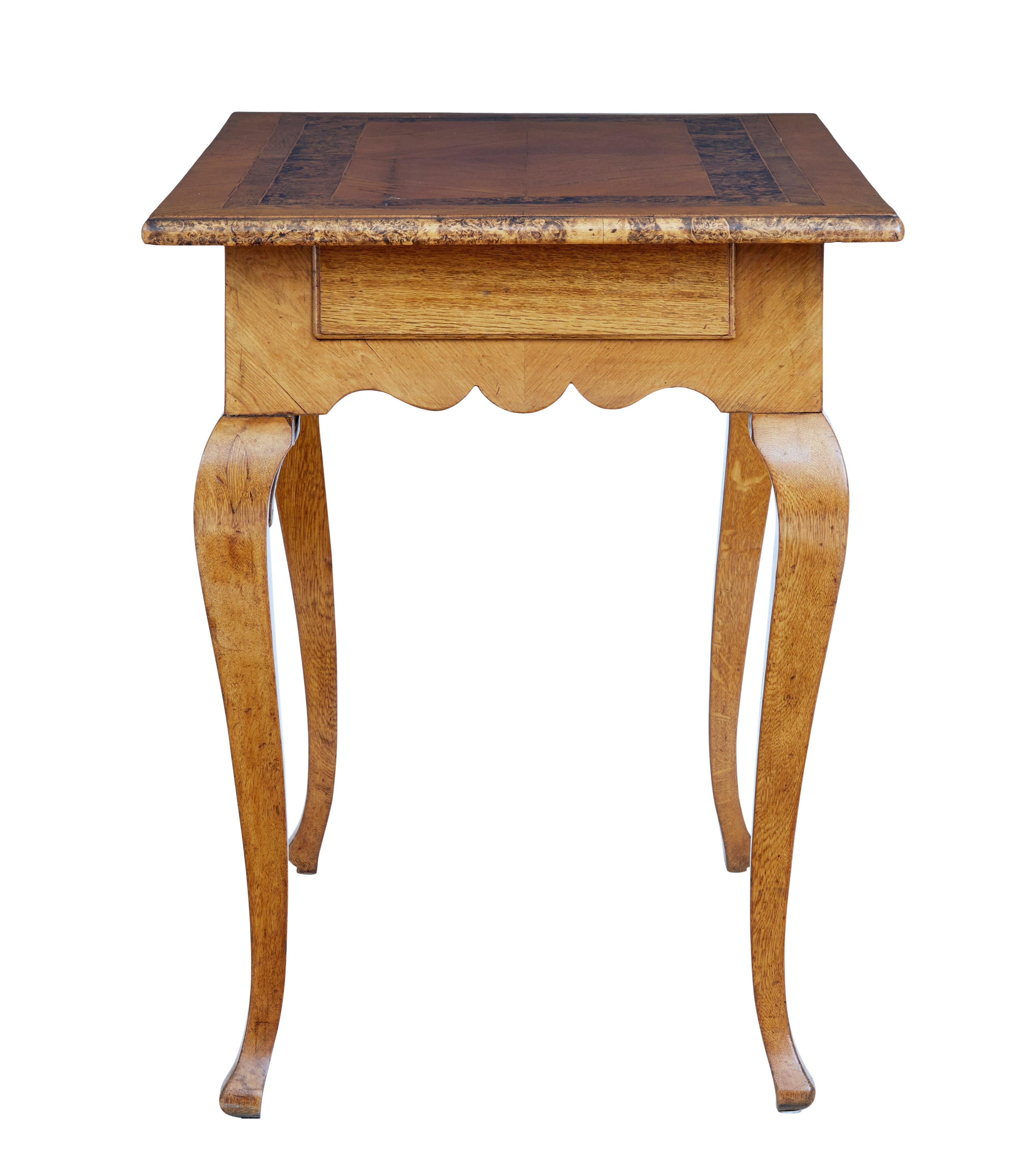 Woodwork Swedish Mid 19th Century Alder Root Occasional Table