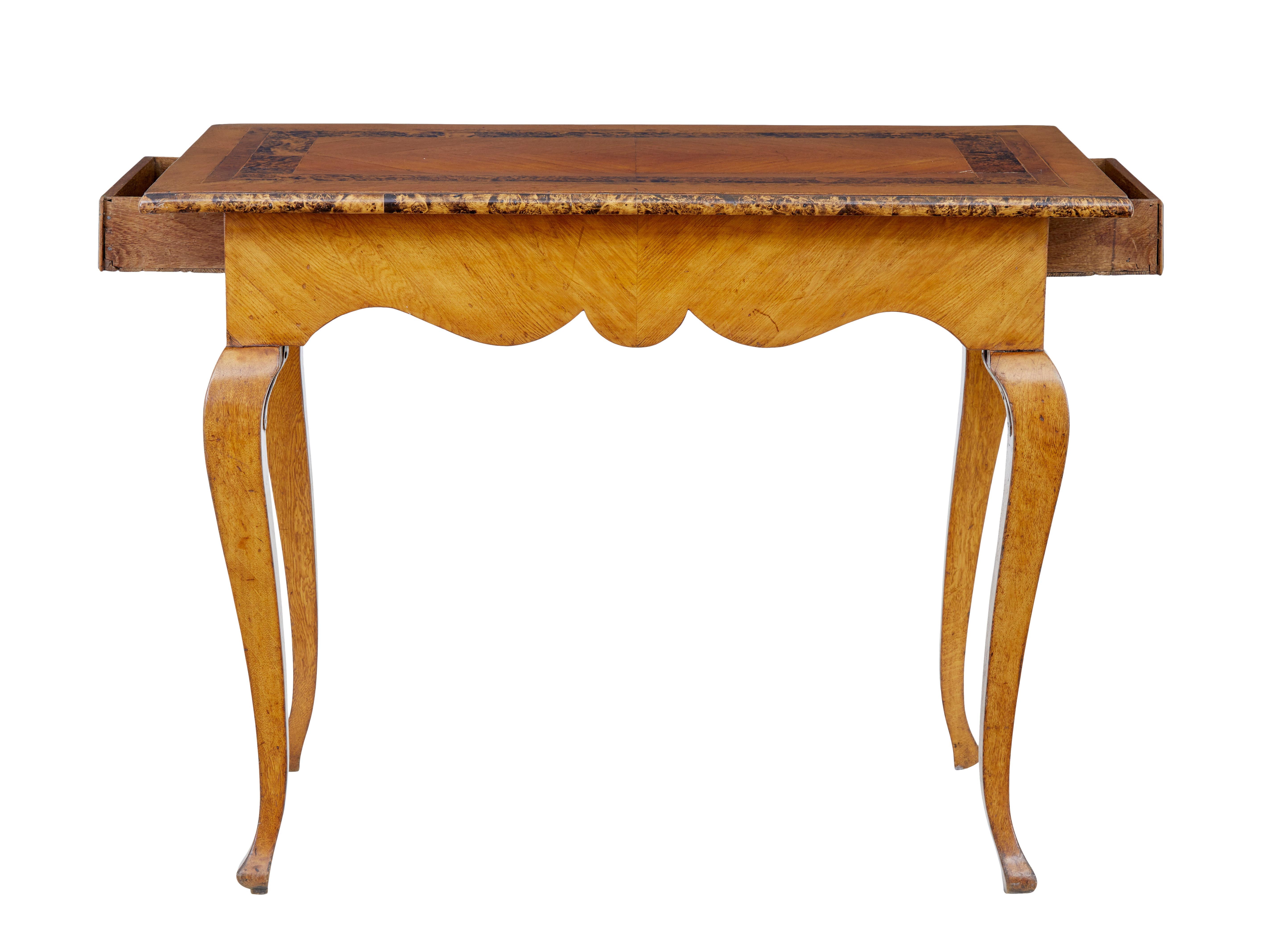 Hand-Carved Swedish Mid-19th Century Alder Root Occasional Table For Sale