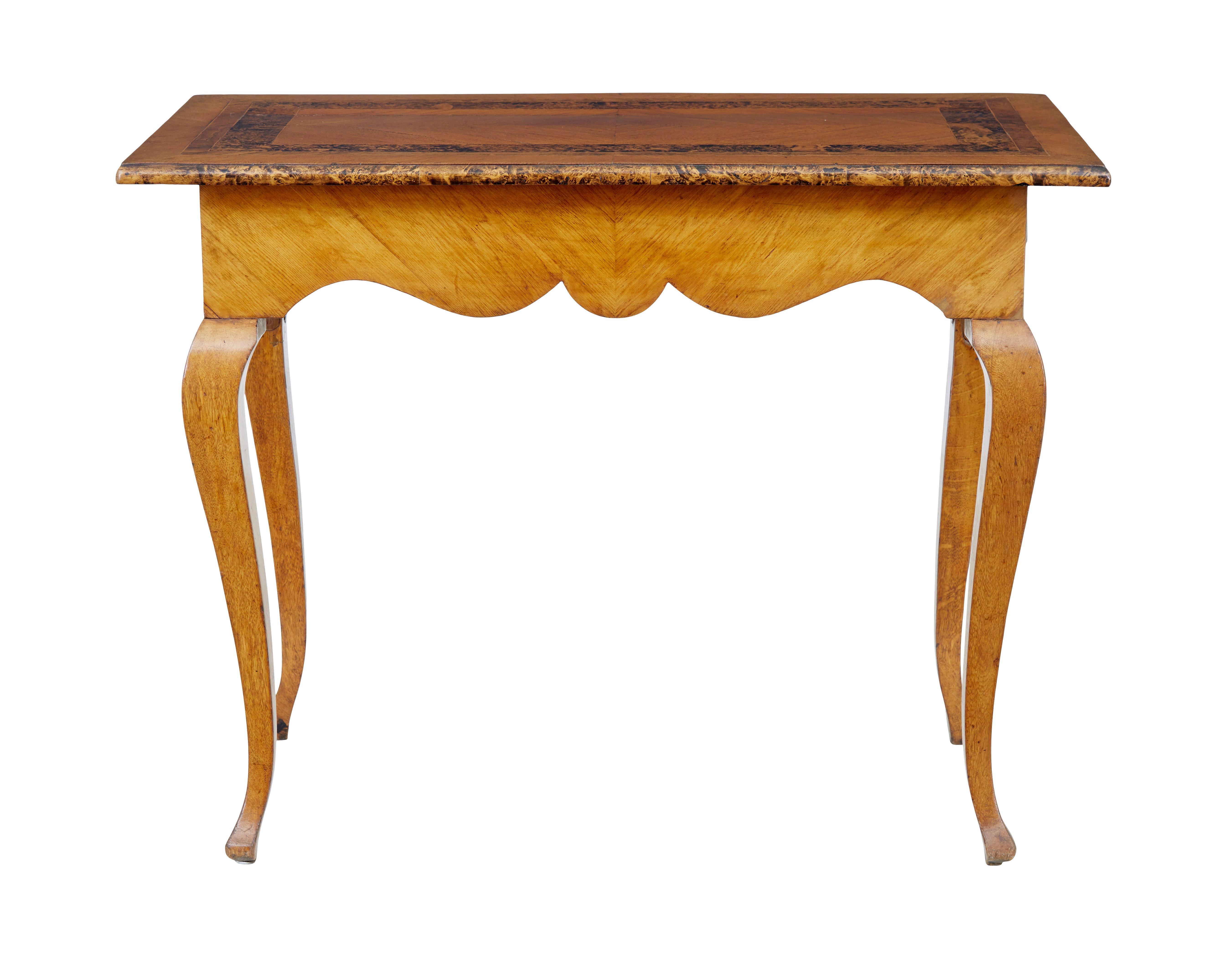 19th Century Swedish mid 19th century alder root occasional table For Sale
