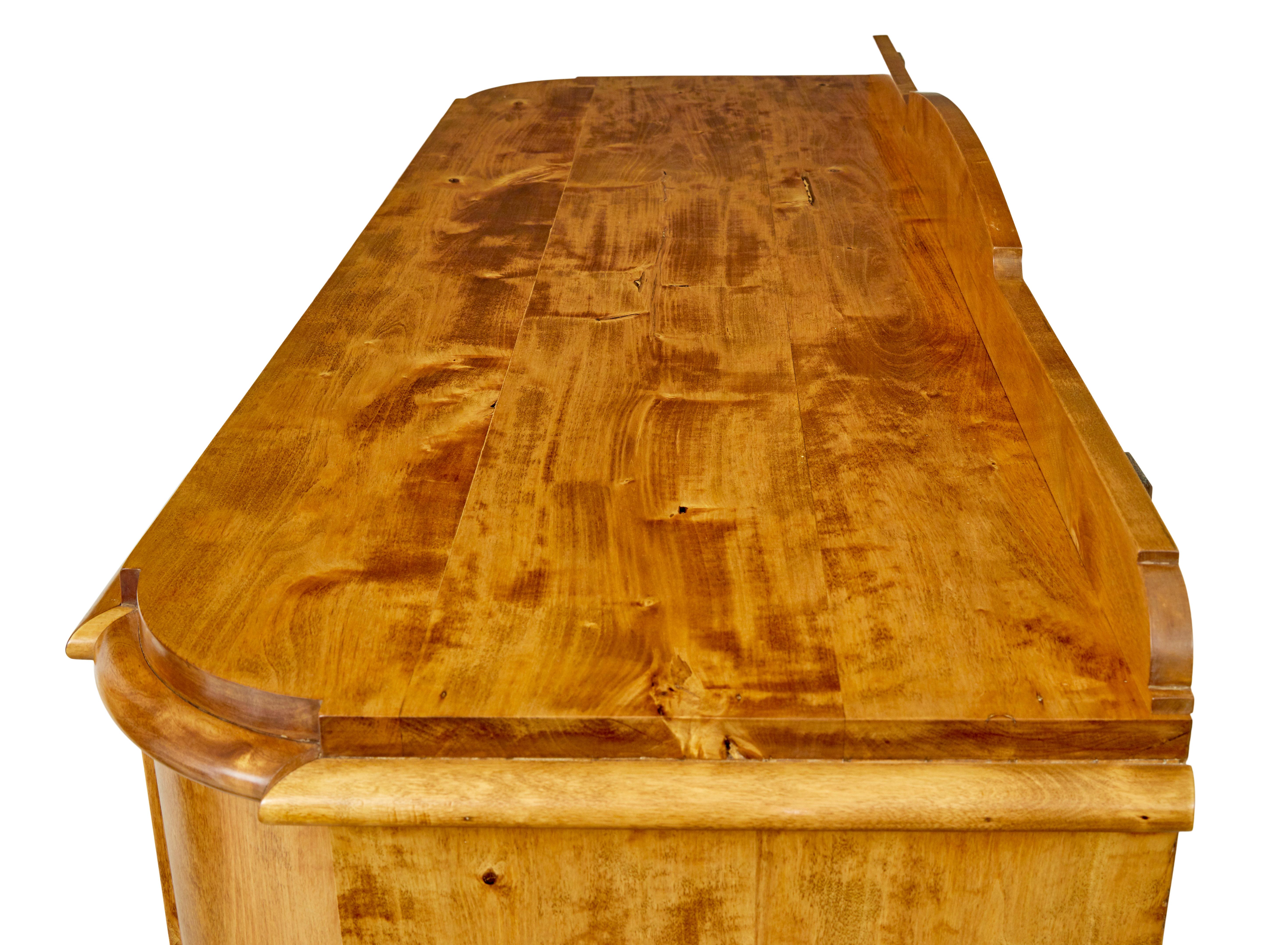 Swedish mid 19th century birch buffet sideboard For Sale 3
