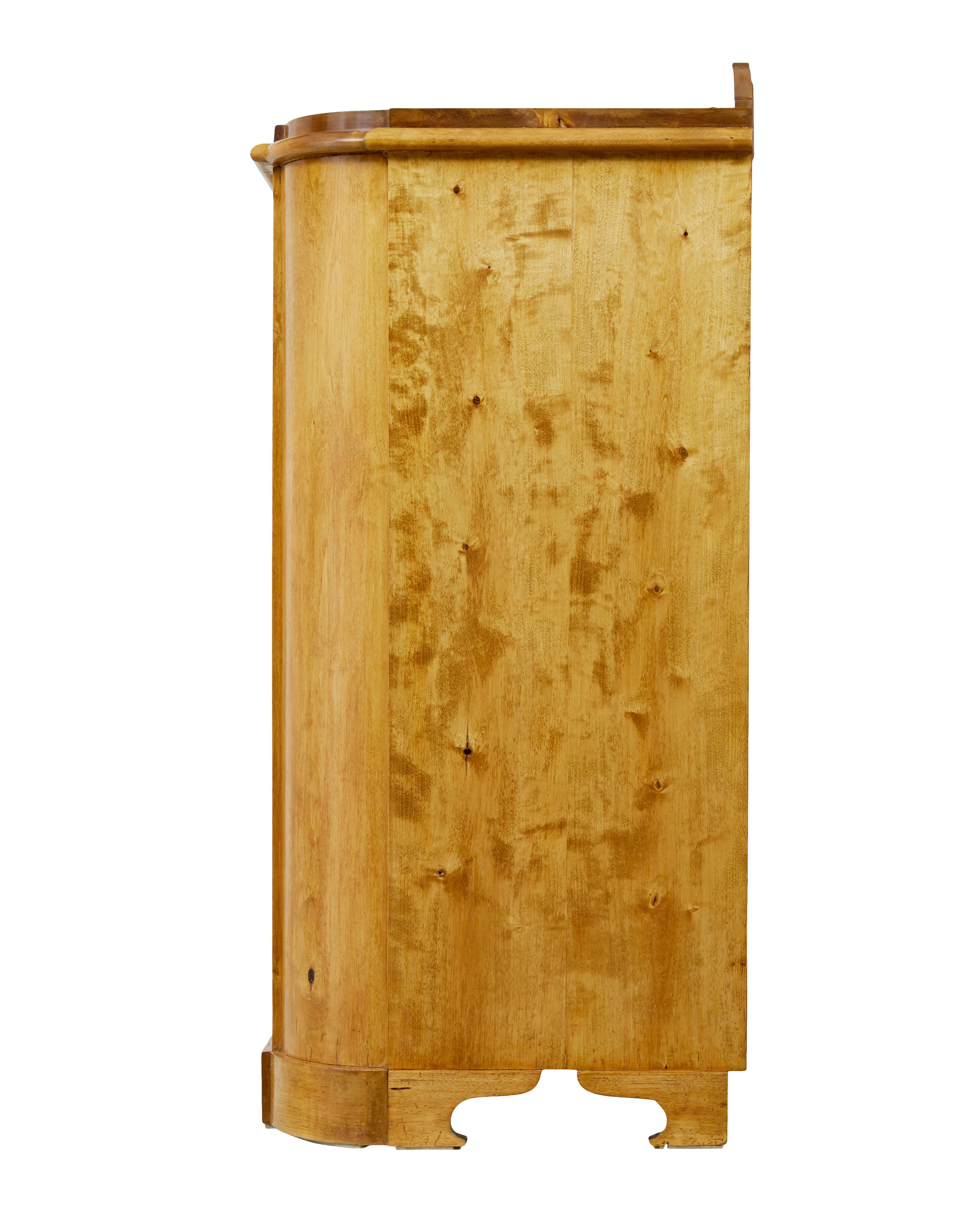 Gustavian Swedish mid 19th century birch buffet sideboard For Sale
