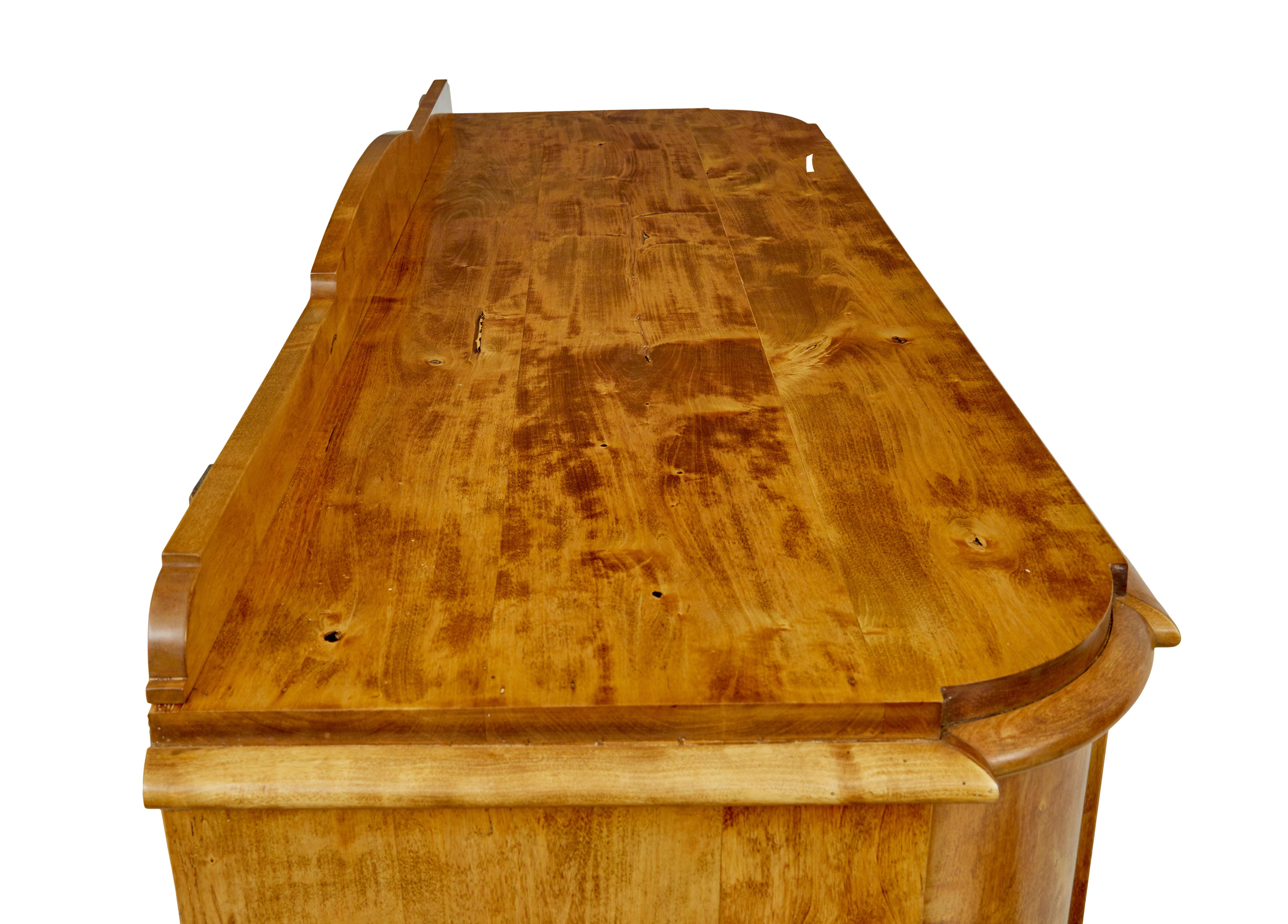 Swedish mid 19th century birch buffet sideboard For Sale 2