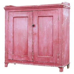 Swedish Mid 19th Century Original Painted Cupboard