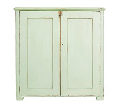 Swedish mid 19th century painted pine cupboard sideboard