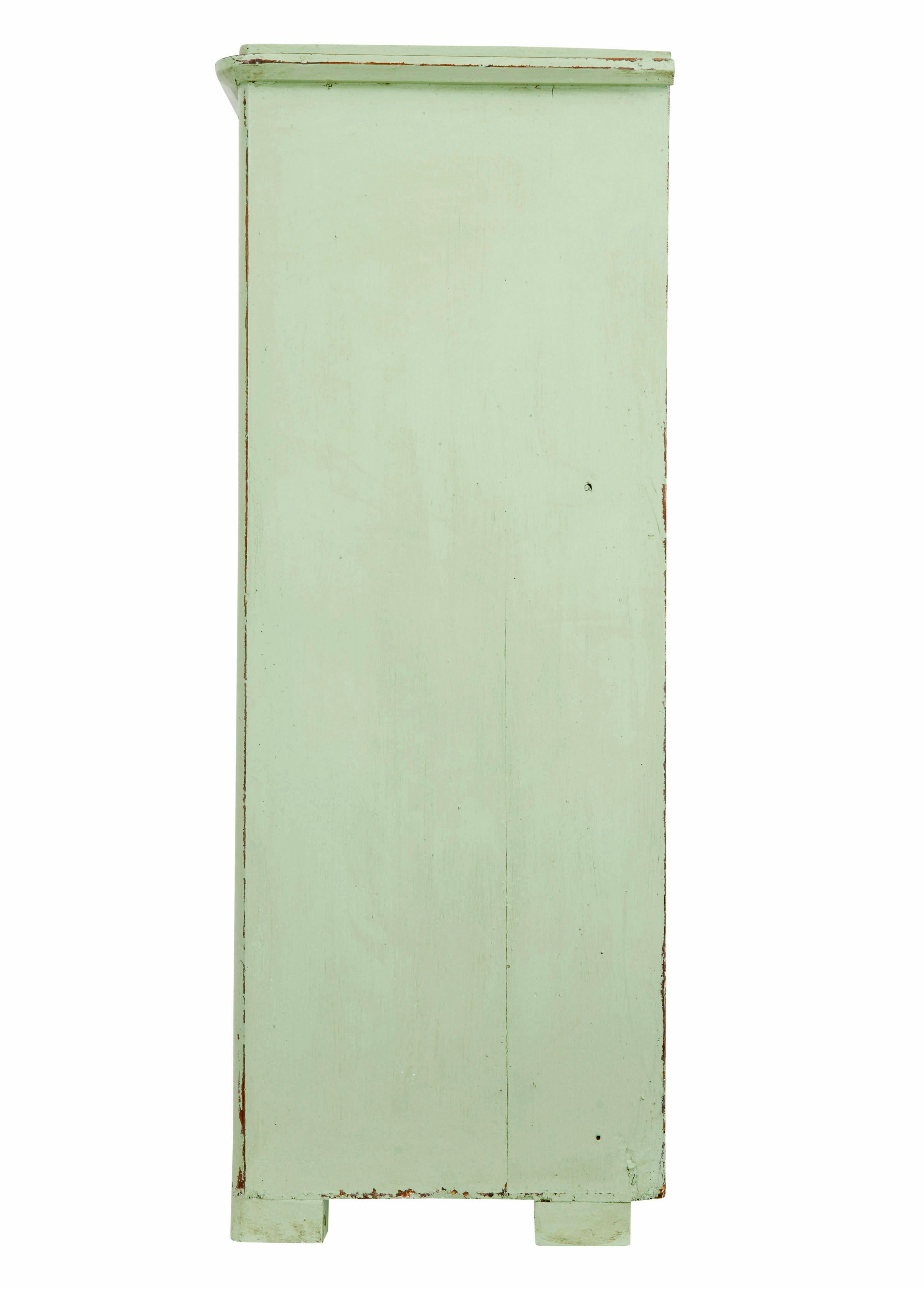 Credenza svedese in pino dipinto della metà del XIX secolo In condizioni buone in vendita a Debenham, Suffolk