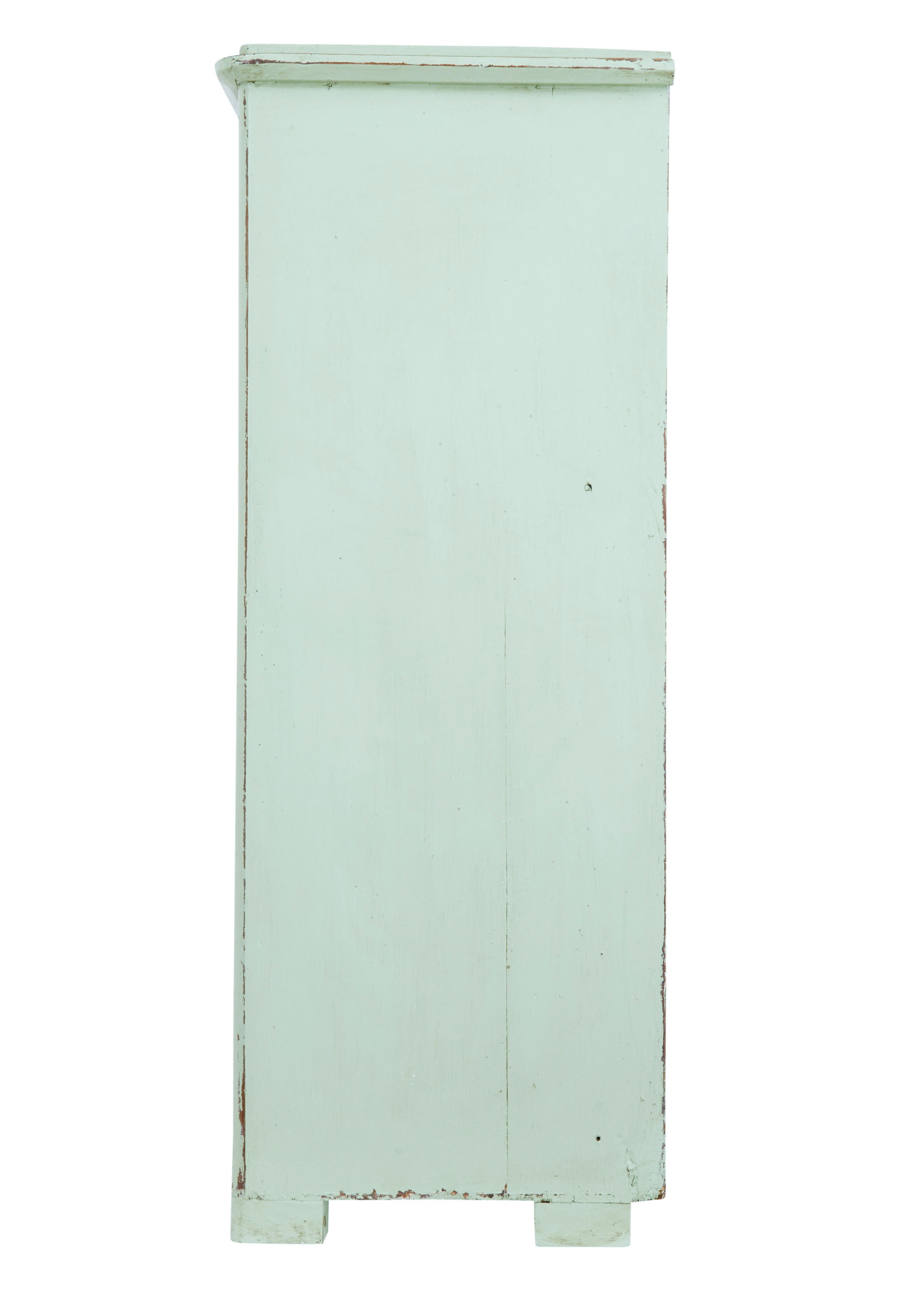 Swedish Mid-19th Century Painted Pine Cupboard Sideboard 2