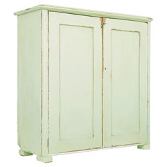 Swedish mid 19th century painted pine cupboard sideboard