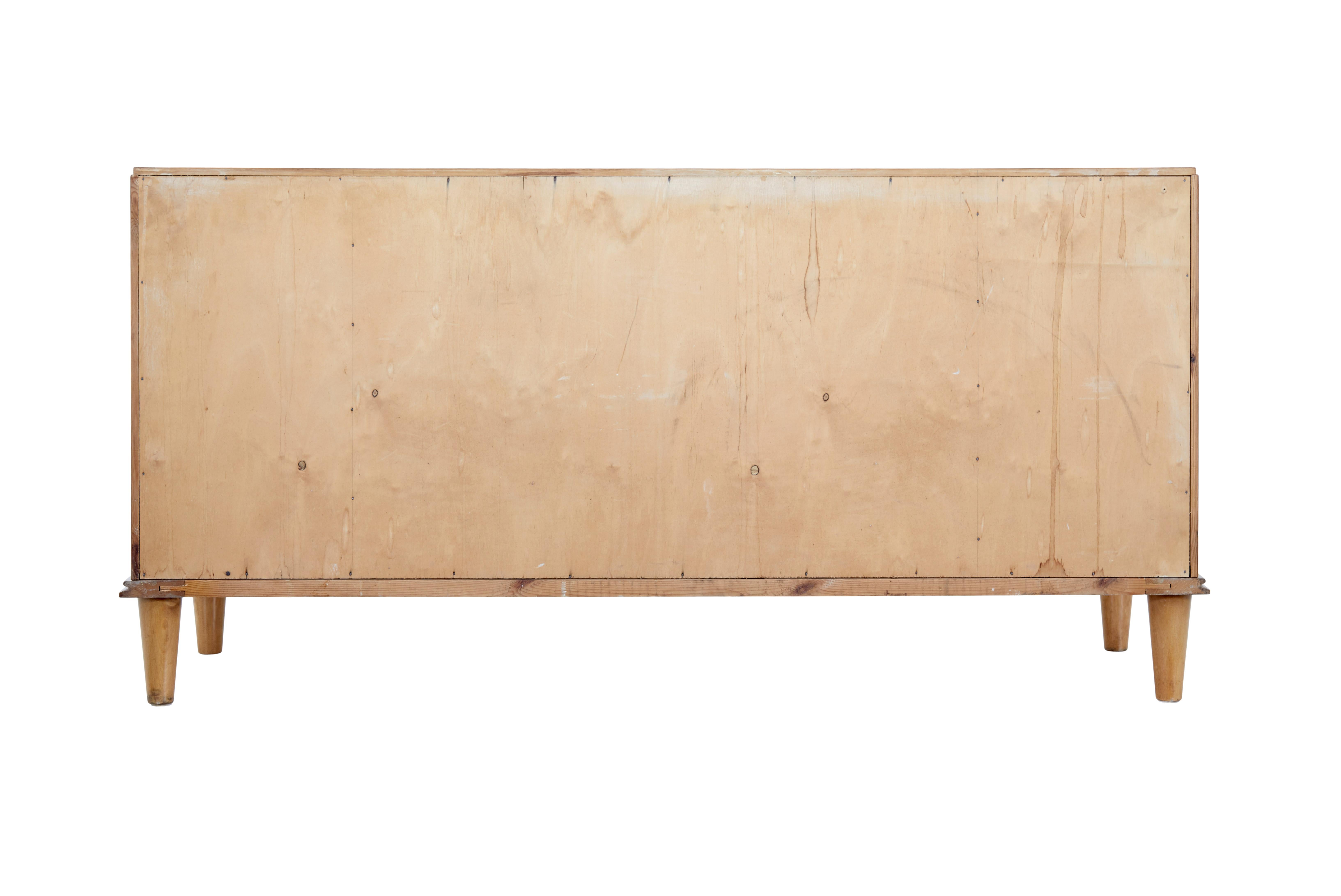 Swedish Mid 20th Century Birch Sideboard In Good Condition In Debenham, Suffolk