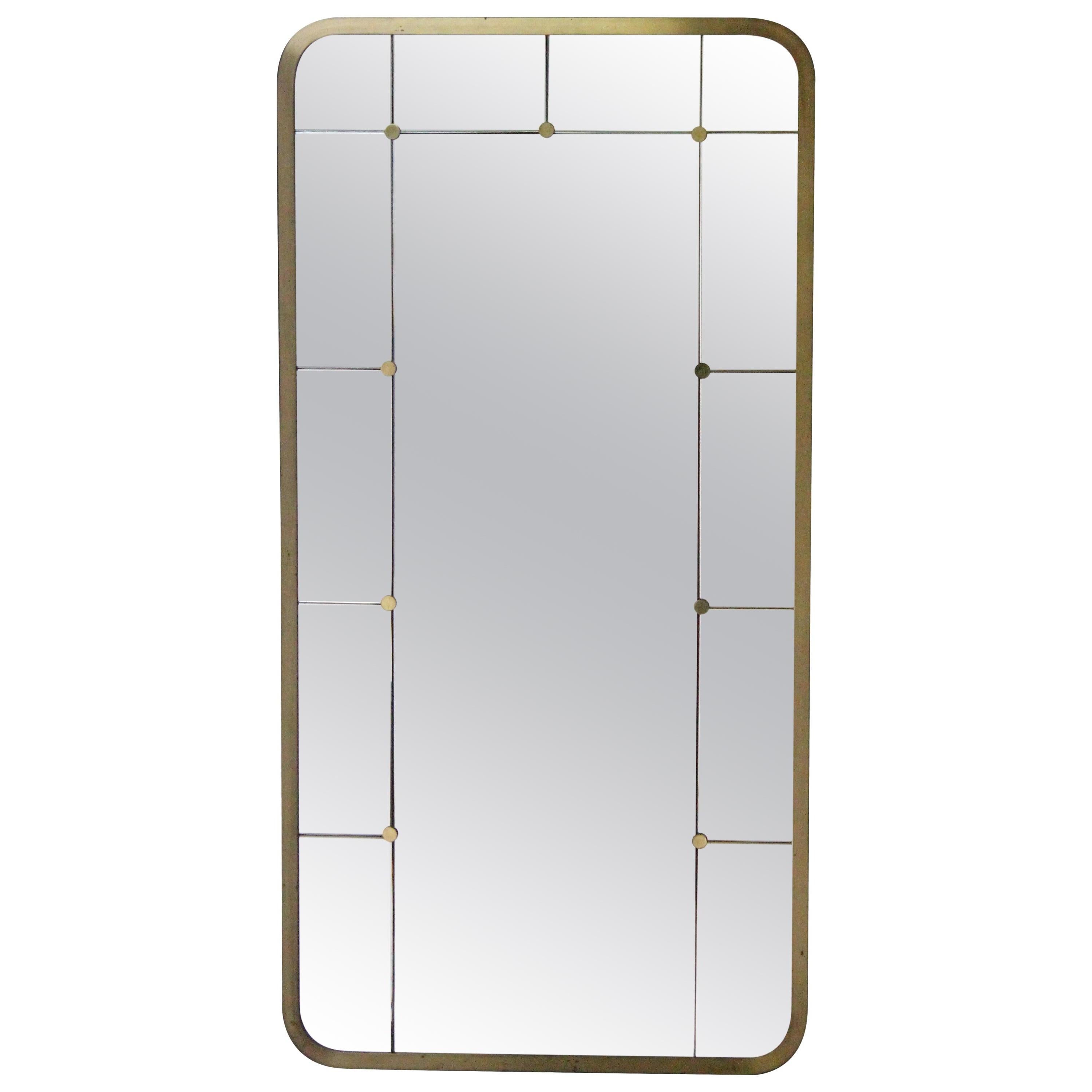 Swedish Mid-20th Century Brass Mirror