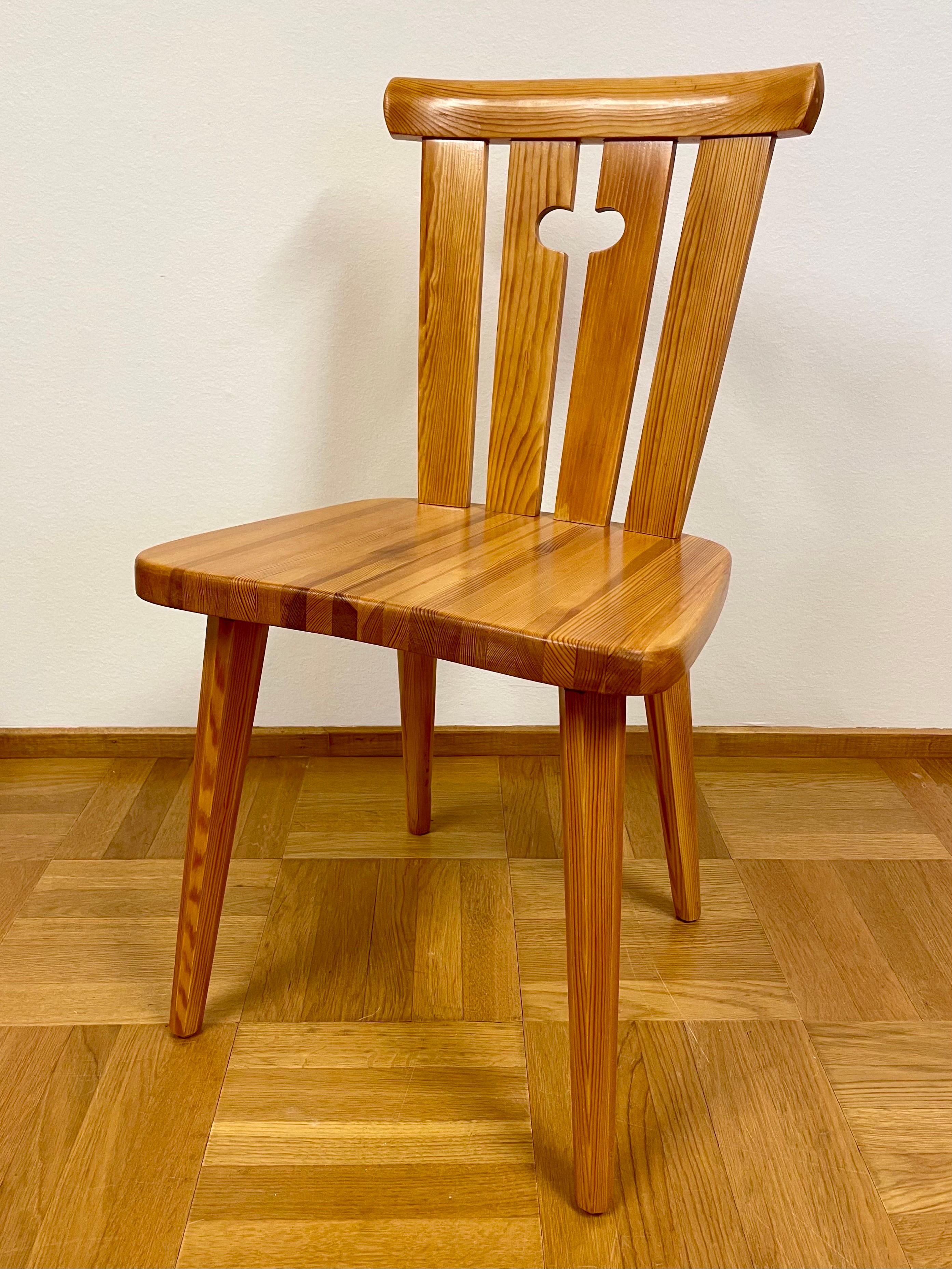 Swedish Mid 20th Pine Chairs Set by Göran Malmvall for Karl Andersson & Söner In Good Condition For Sale In Örebro, SE