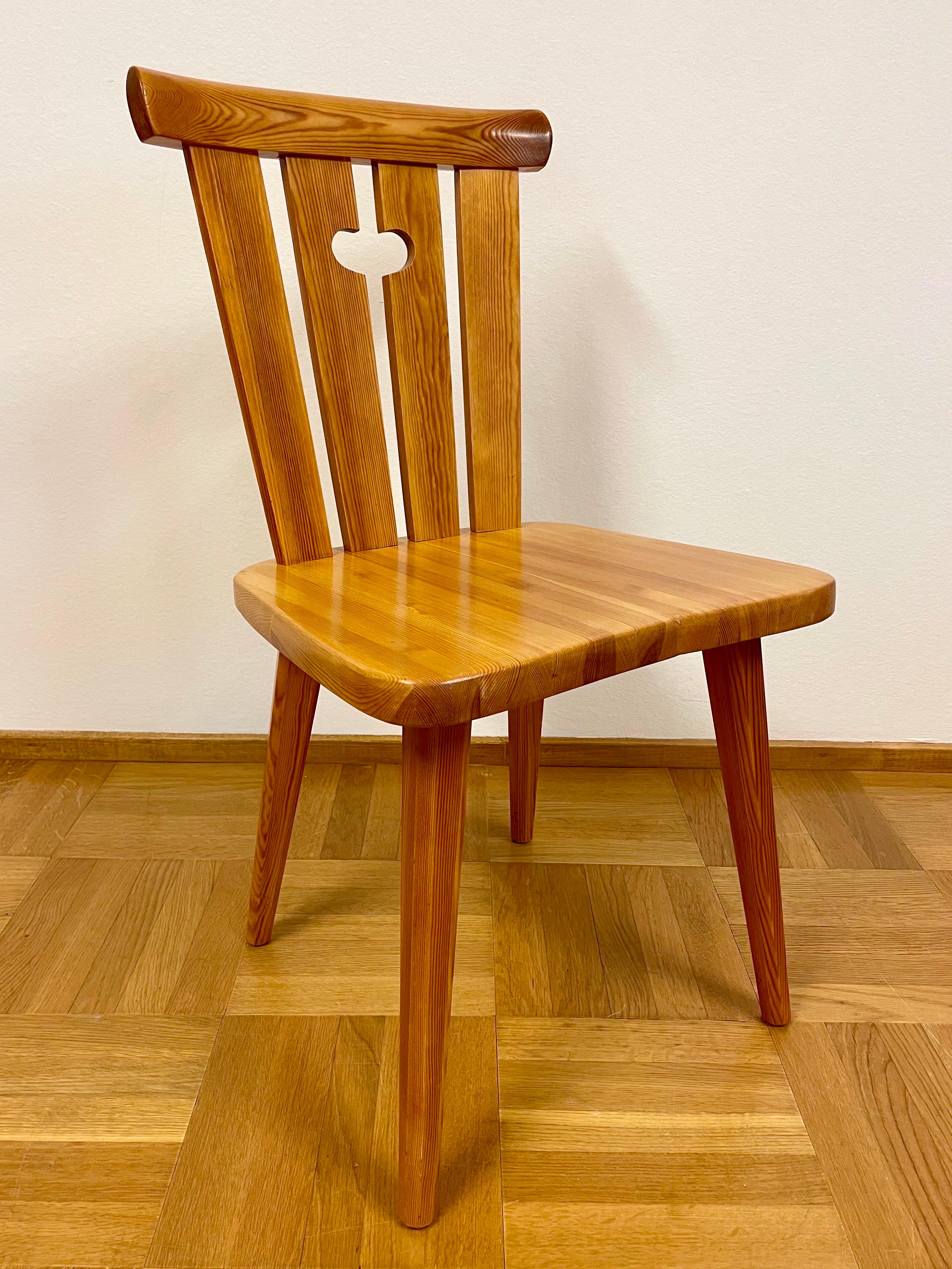 Mid-20th Century Swedish Mid 20th Pine Chairs Set by Göran Malmvall for Karl Andersson & Söner For Sale