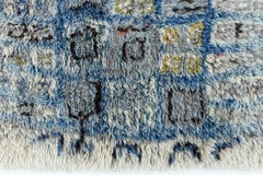Swedish Mid-Century Abstract Beige Carpet By Aili Suomi For Sylvi Salonen