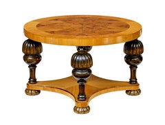 Swedish mid century art deco inspired elm root coffee table