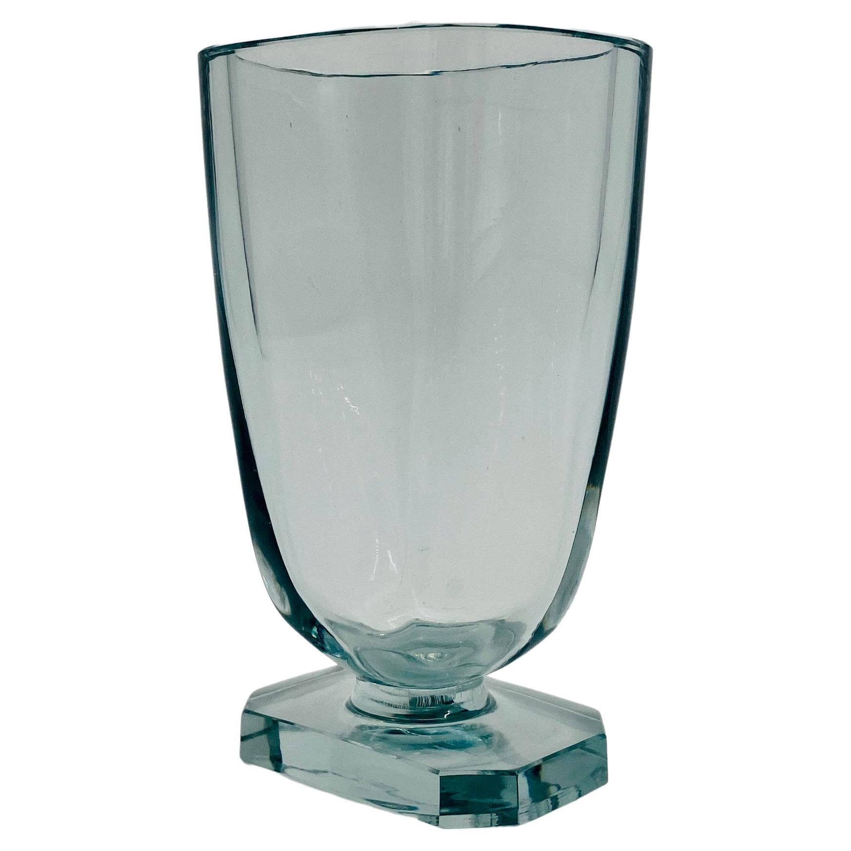 Hand-Crafted Swedish Mid-Century Art Glass Vase by Stromberghytten, 1960's For Sale
