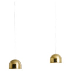 Swedish Mid Century Brass Pendants Lamps in Brass by Eje Ahlgren Bergboms, 1960s