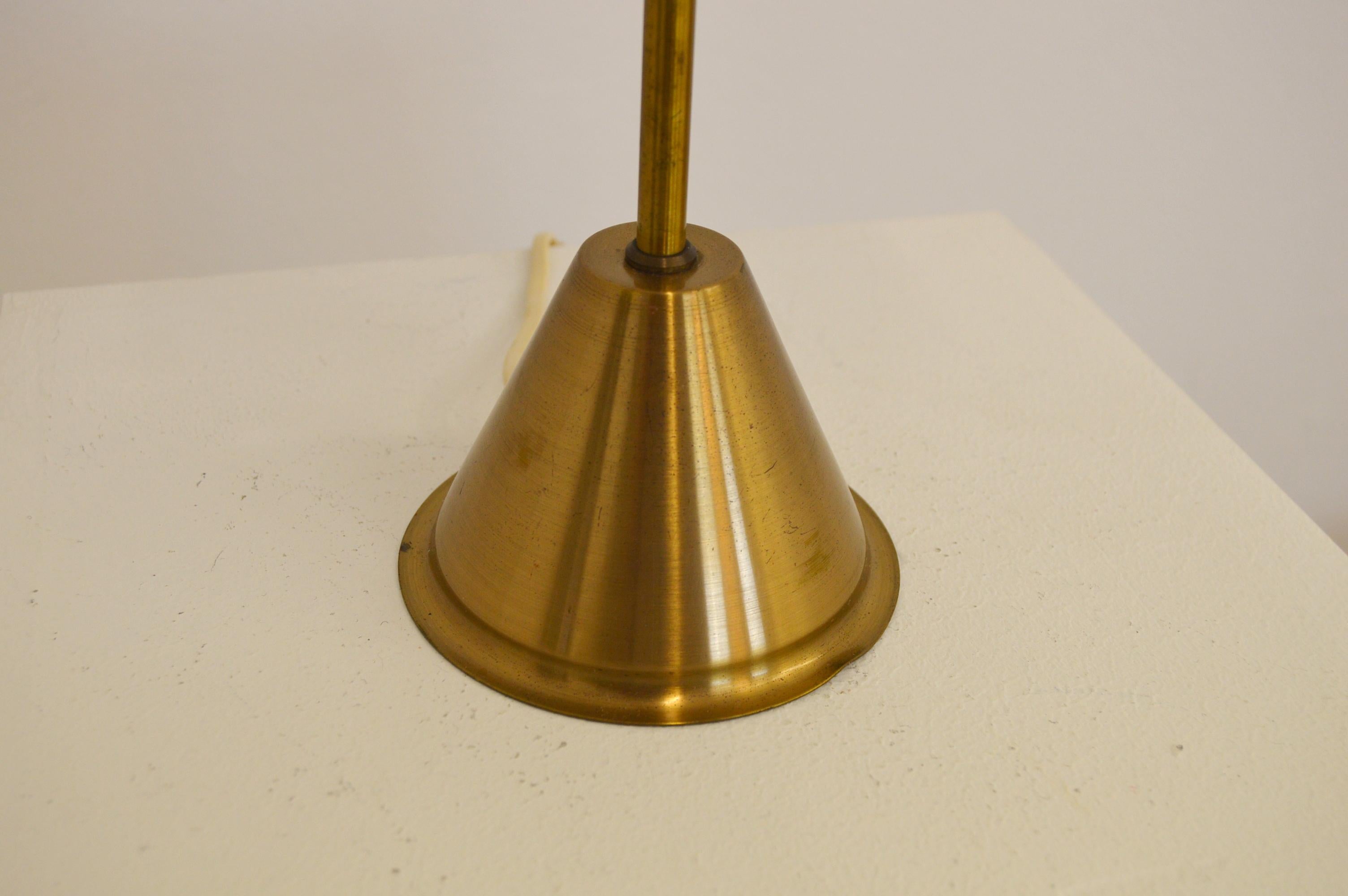 Scandinavian Modern Swedish Midcentury Brass Table Lamp For Sale