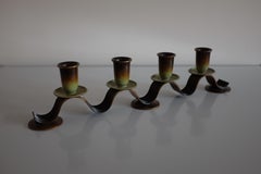 Swedish Mid-Century bronze candlestick