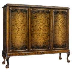 Swedish mid century burr birch fitted sideboard