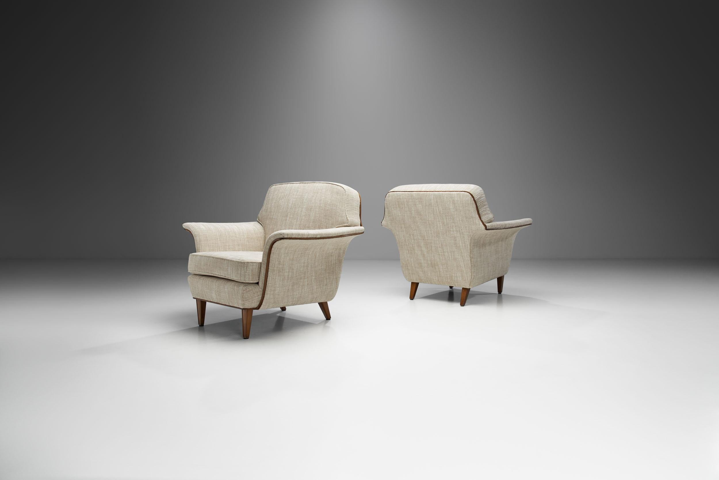 Suédois Fauteuils d'ébéniste suédois du milieu du siècle dernier, Suède, années 1950 en vente