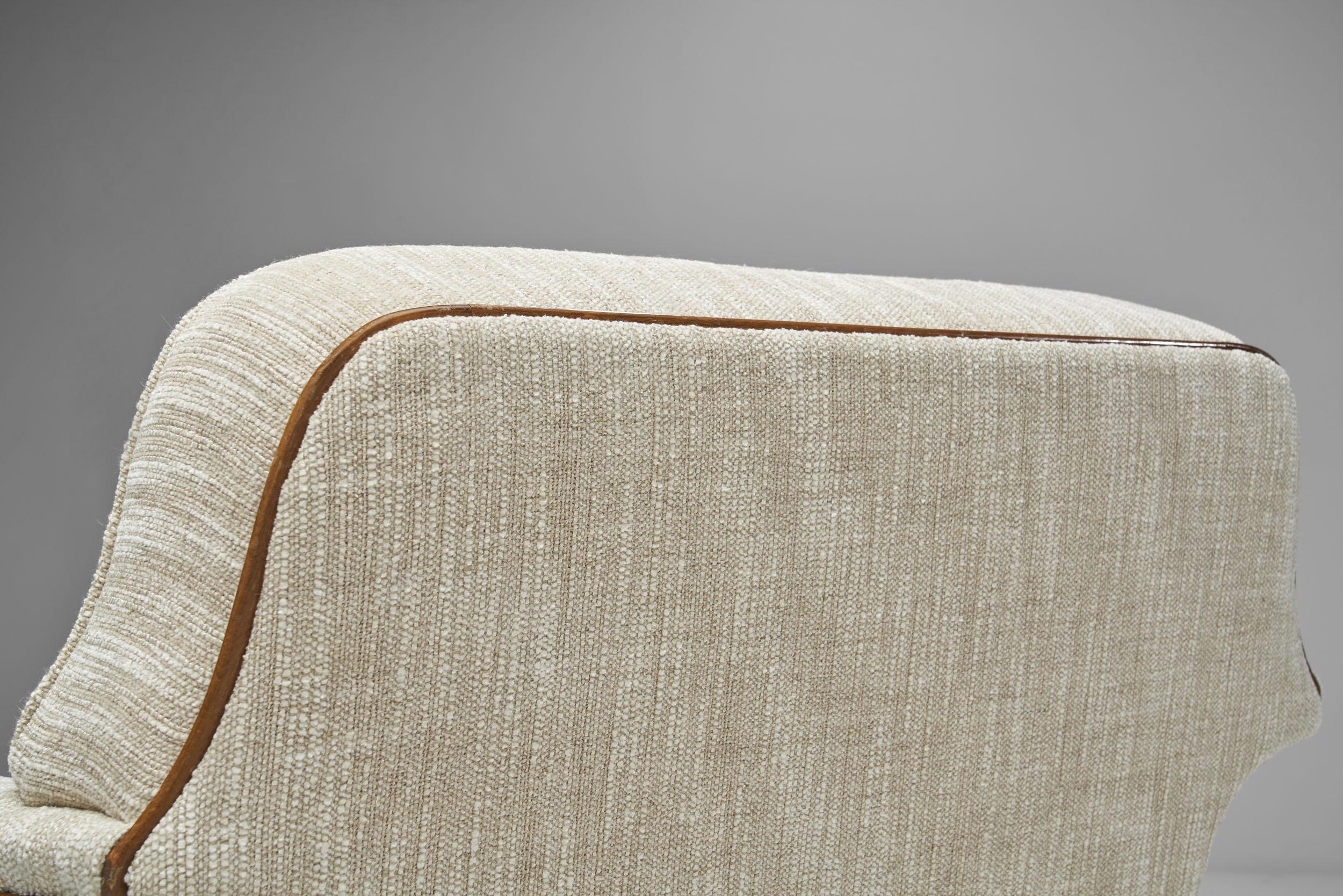 Tissu Fauteuils d'ébéniste suédois du milieu du siècle dernier, Suède, années 1950 en vente